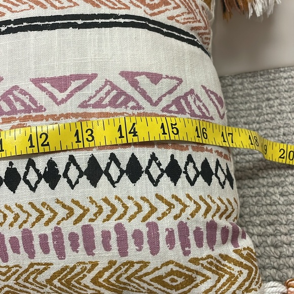 Bohemian Decorative Fringe Accent Pillow - Picture 6 of 7